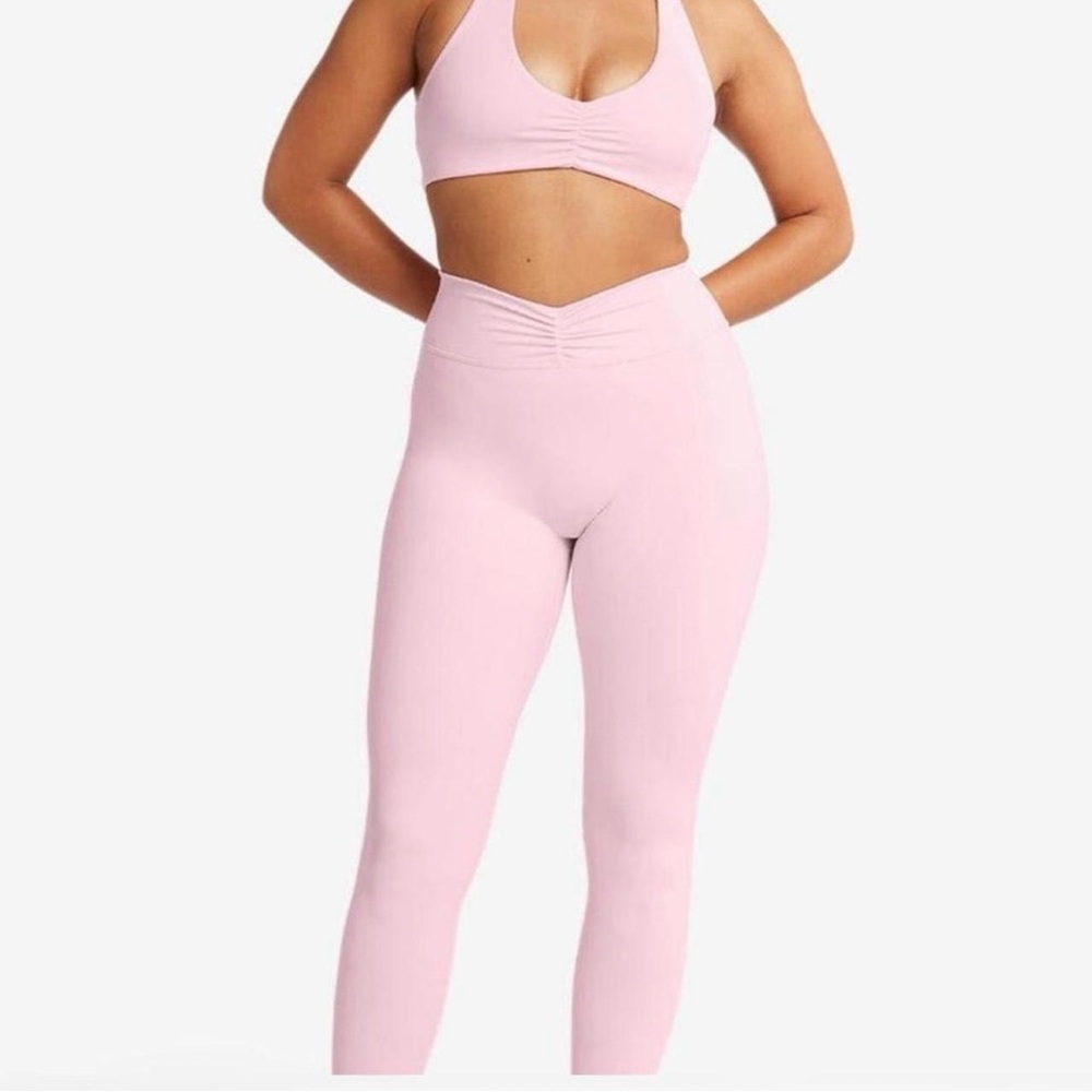 CSB Crop Shop Boutique Form Gather waist legging in Blossom size S